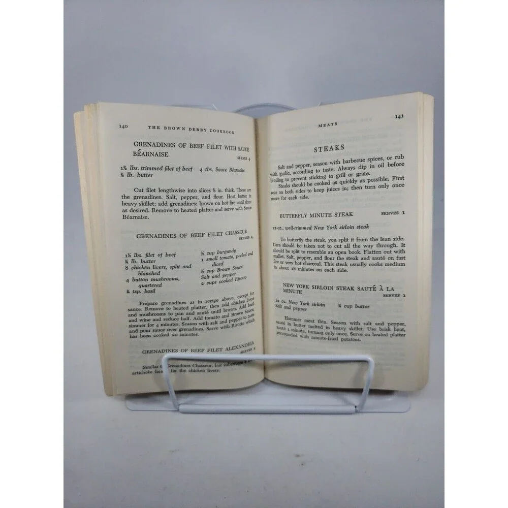 The Brown Derby Cookbook Leonard Louis Levinson 1962 Paperback VTG Collectible
